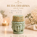 Buda Dharma · vela de 4 caras