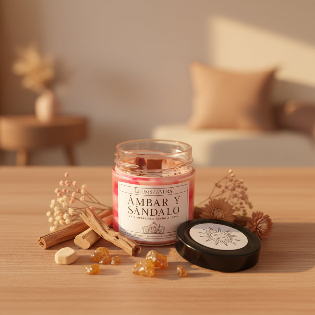 Vela aromática Ámbar y Sándalo