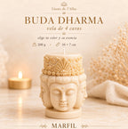 Buda Dharma · vela de 4 caras