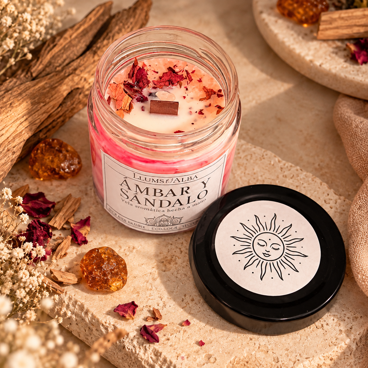 Vela aromática Ámbar y Sándalo