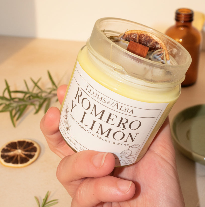 Vela aromática Romero y Limón