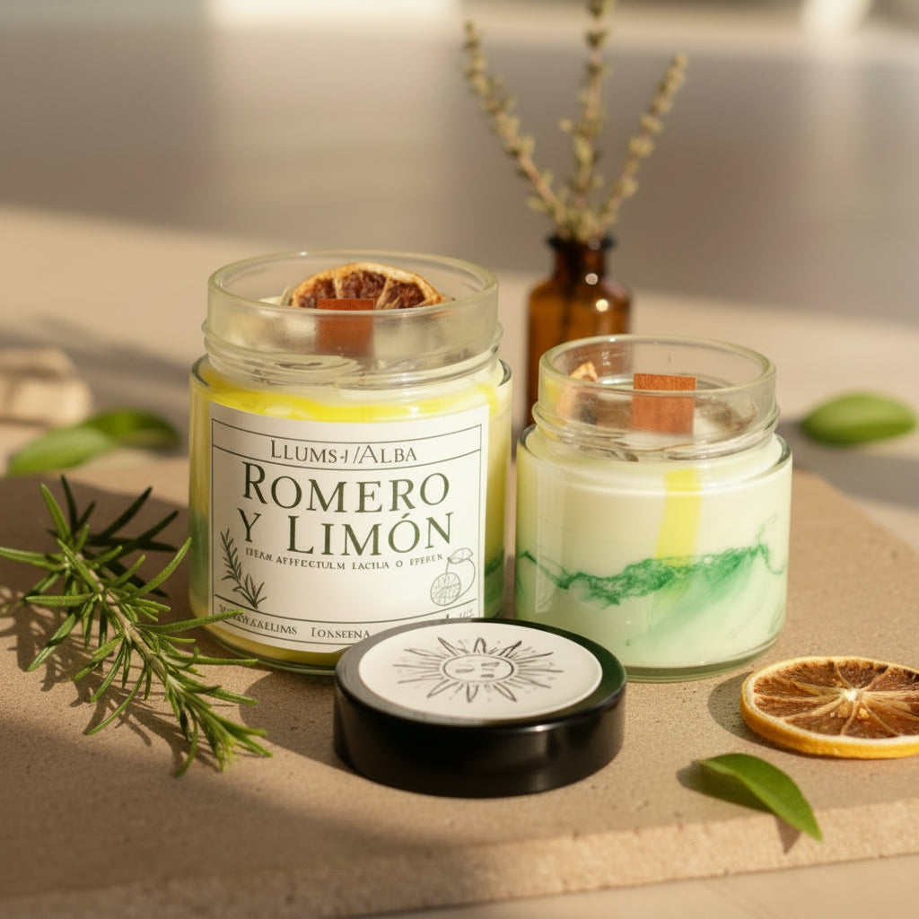 Vela aromática Romero y Limón