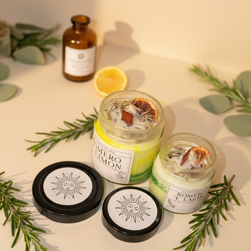 Vela aromática Romero y Limón