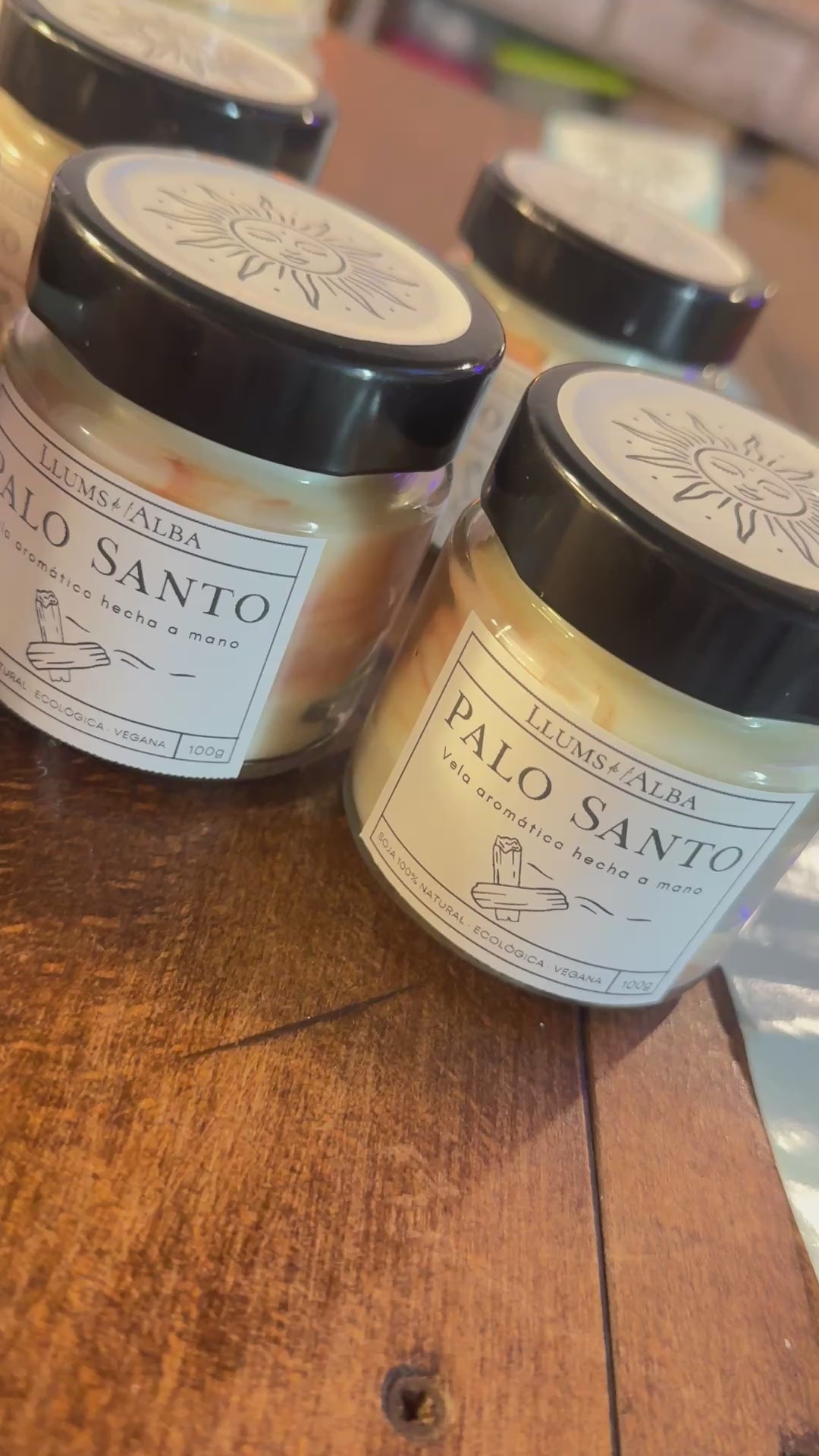 vela palo santo taller